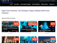 Tablet Screenshot of egypttravelvacations.com